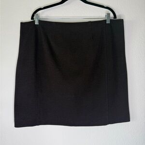 MM Lafleur Burgundy Dress Skirt Size 2X Back Zipper Excellent Condition